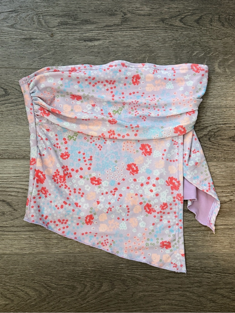 Women’s Floral Strapless Top